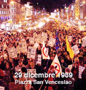 praga 29 dicembre 1989 piazza san venceslao